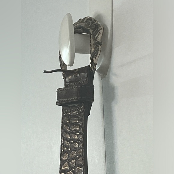 Vintage Brighton Disney Mickey Hearts Brown Leather Belt - Picture 7 of 16